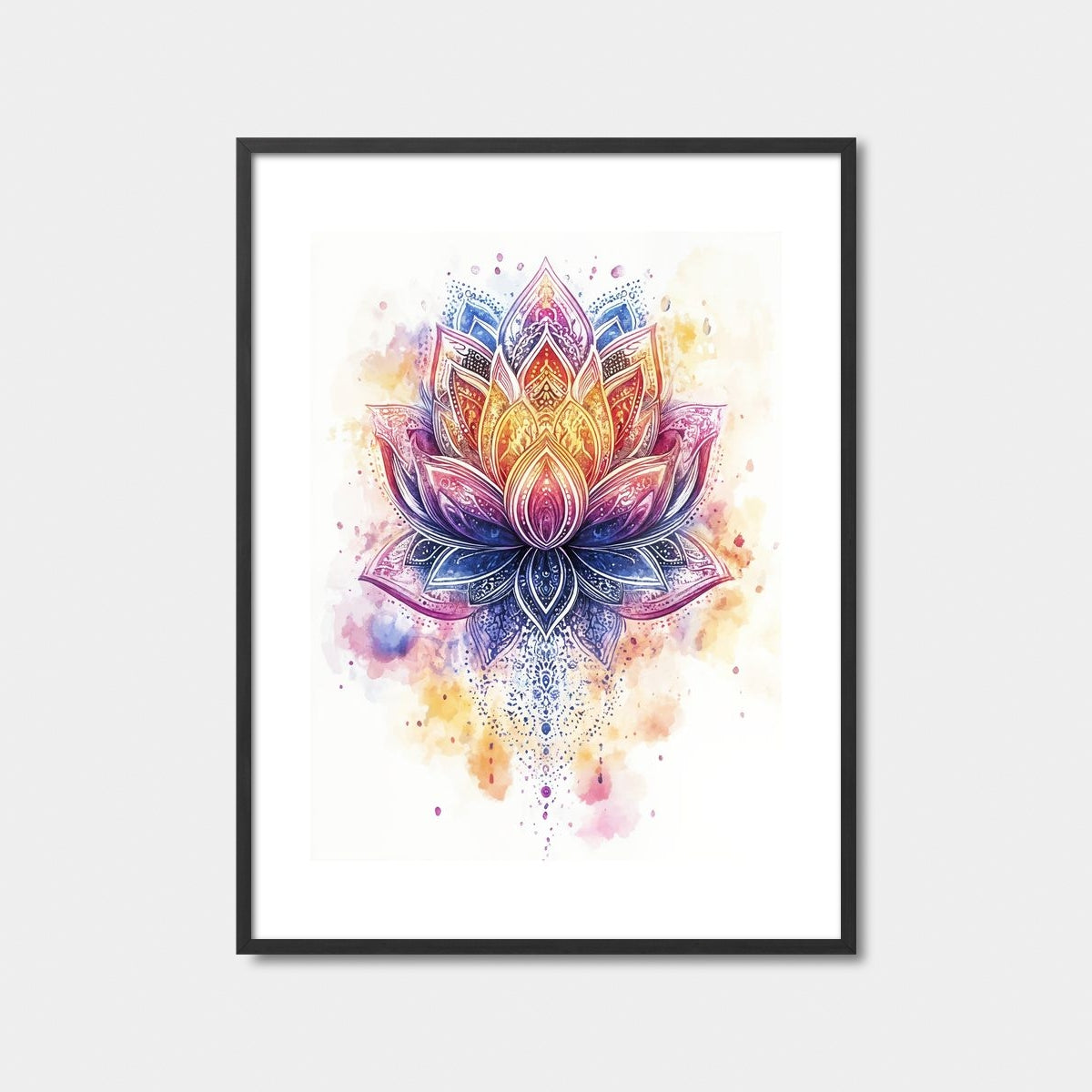 Detailed Floral Mandala Art Print Feature Image