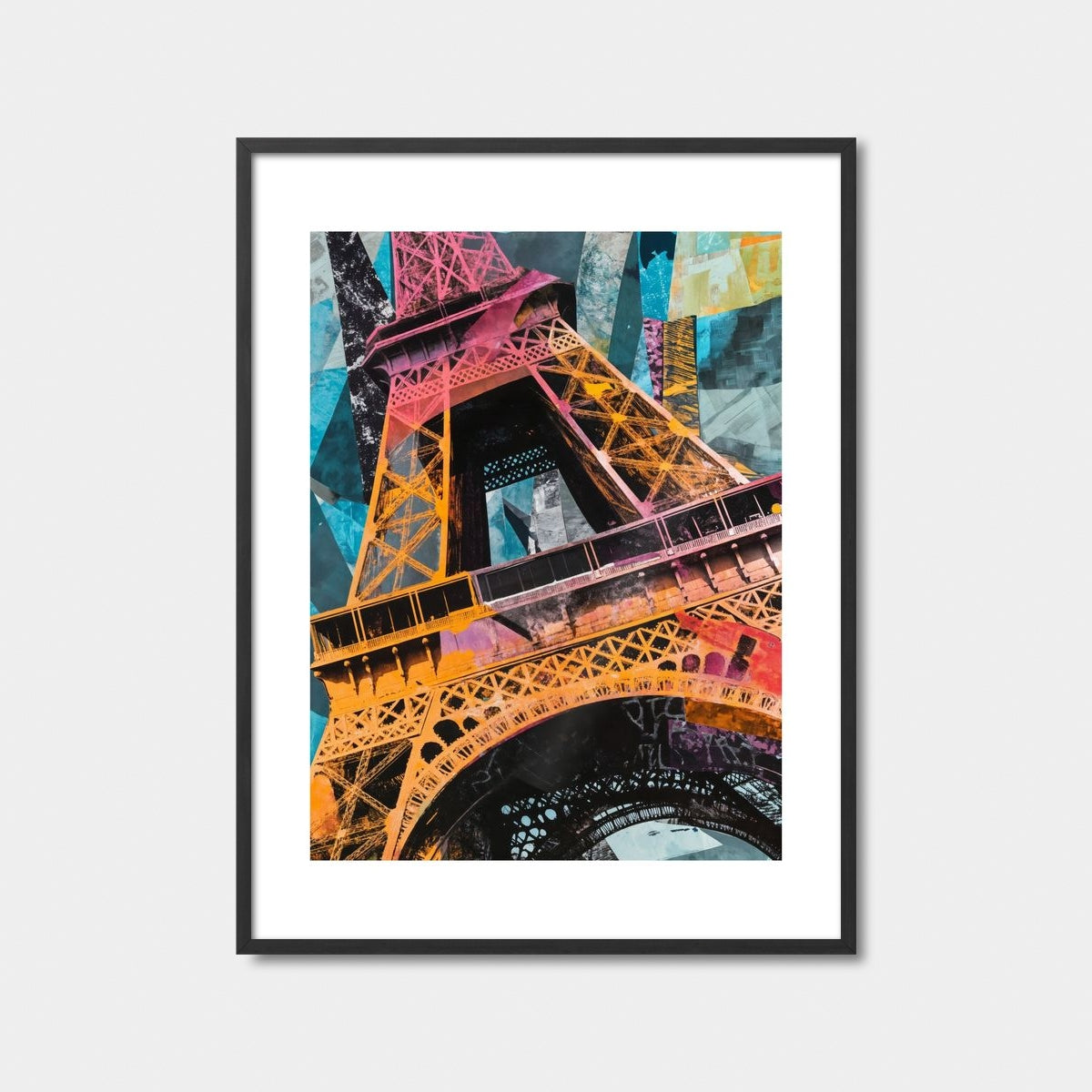 Eiffel Tower Collage Art Print Feature Image