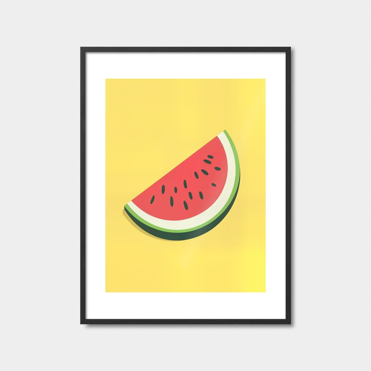 Watermelon Slice Still Life Art Print Feature Image