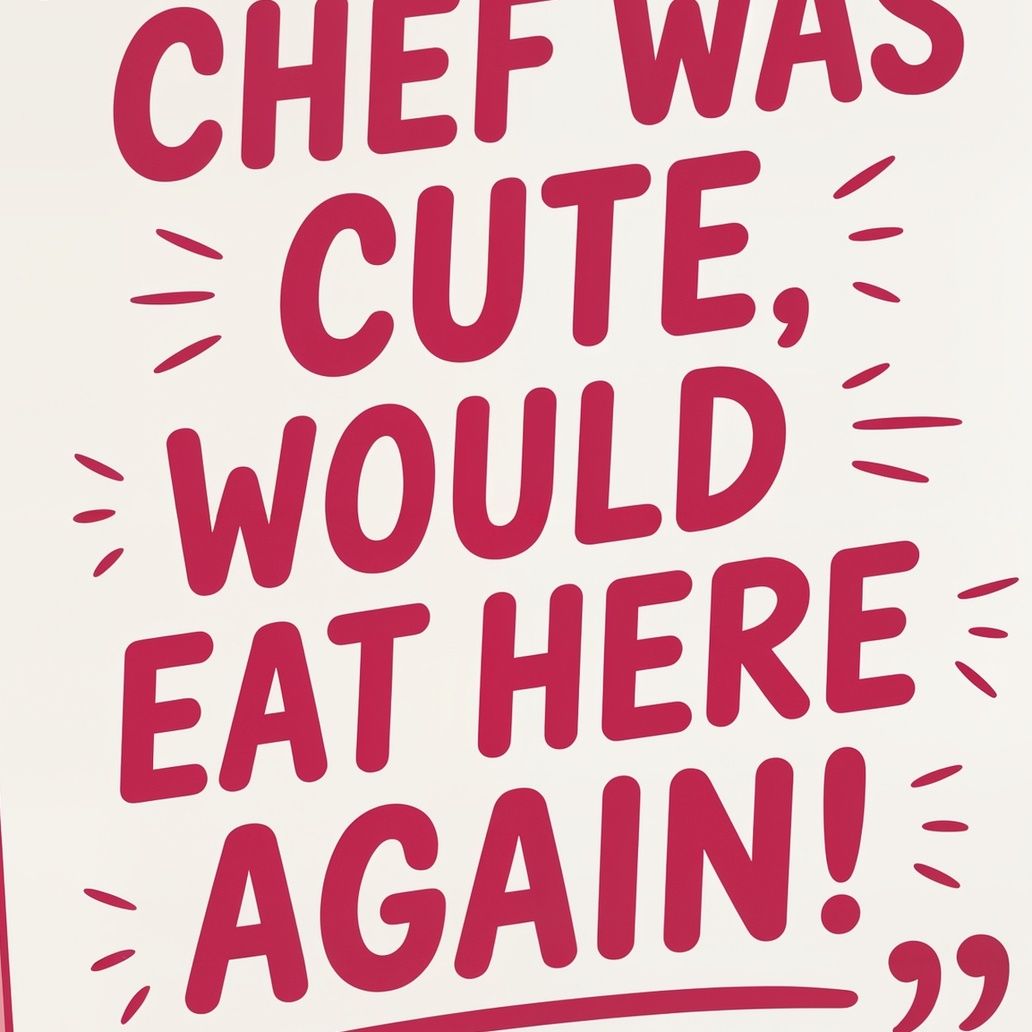 Chef Was Cute Review Art Print Close-up