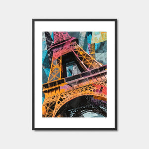 Eiffel Tower Collage Art Print Feature Image