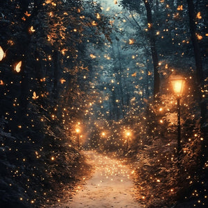 Enchanted Forest Path Art Print Close-up