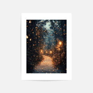 Enchanted Forest Path Art Print Unframed