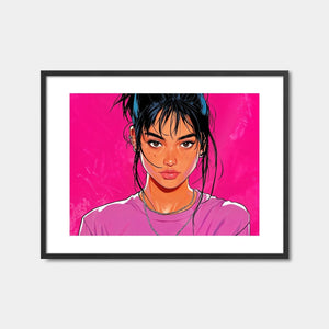 Intense Gaze Portrait Art Print Feature Image