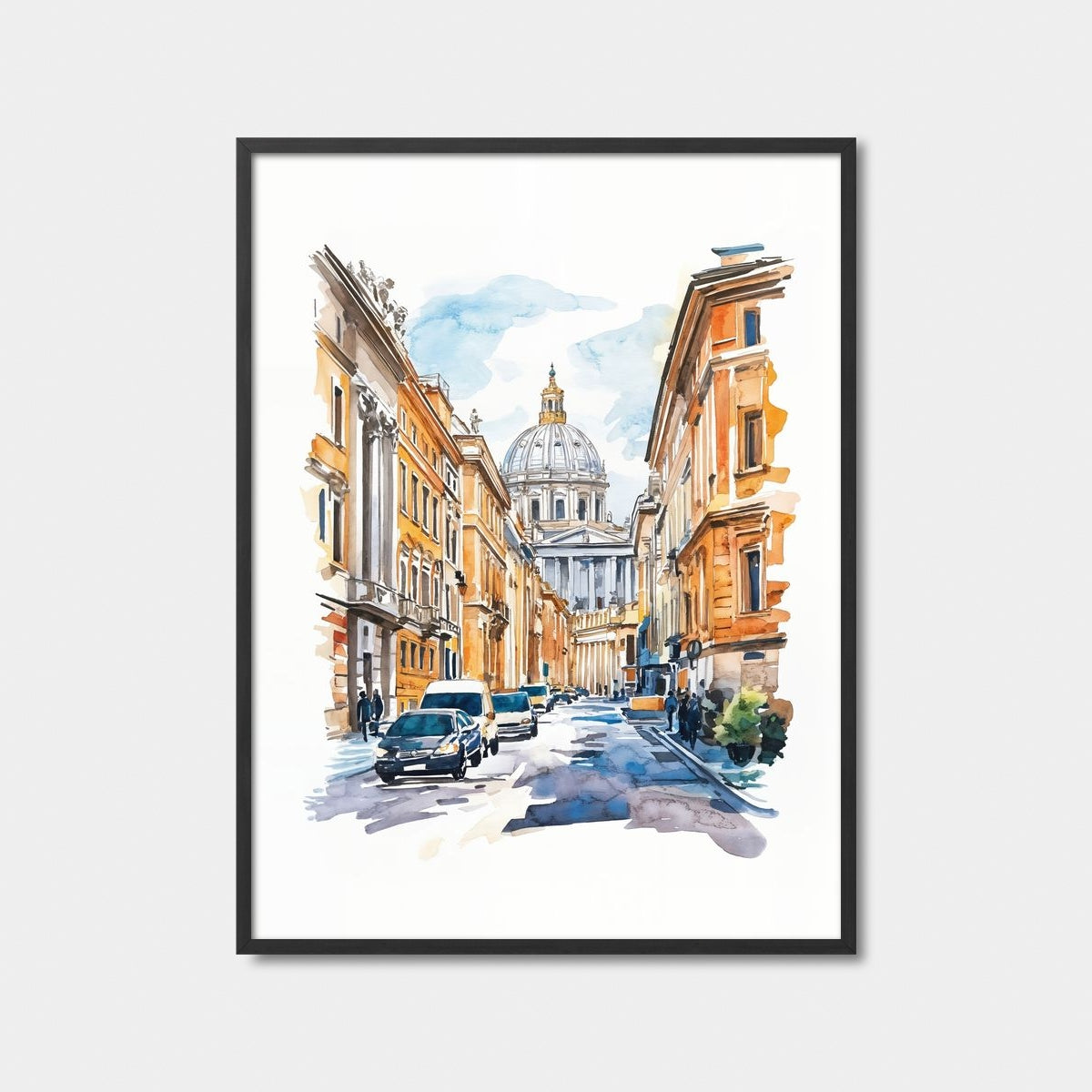Italian Architecture Cityscape Art Print Feature Image