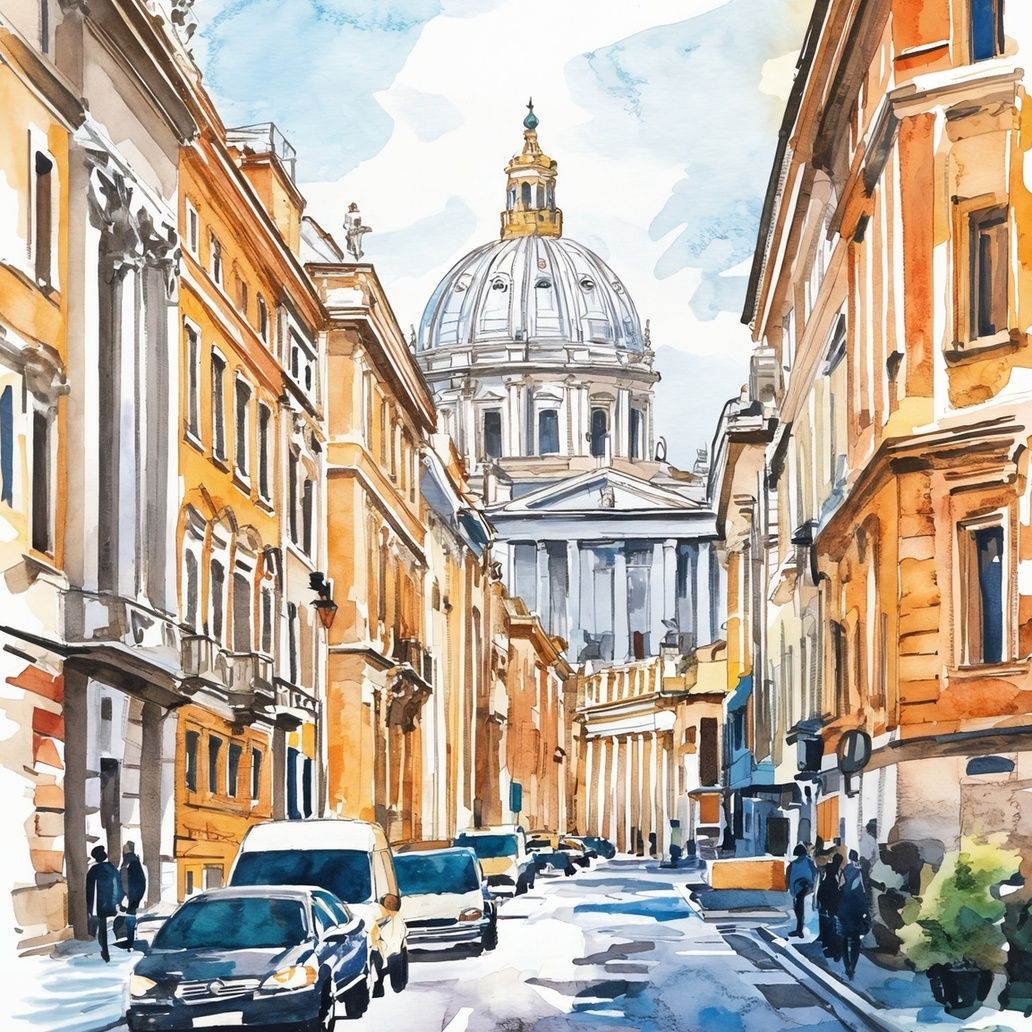 Italian Architecture Cityscape Art Print Close-up