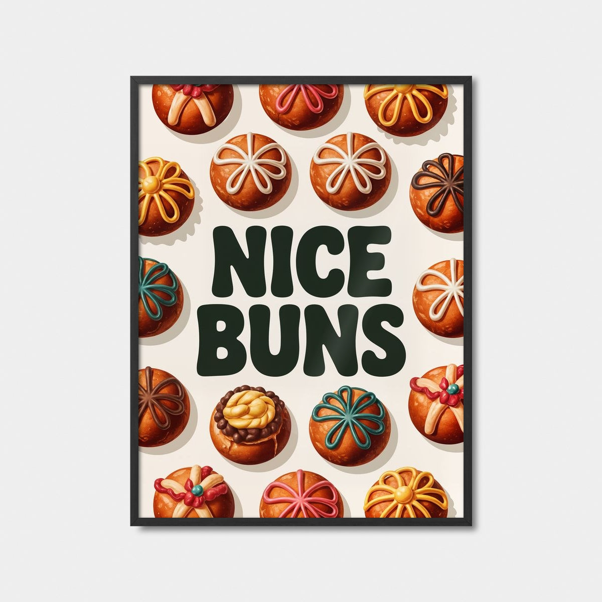 Nice Buns Pastry Delight Art Print Feature Image