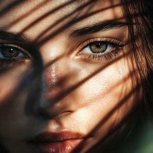Portrait In Sunlight Art Print Close-up