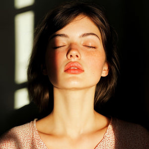Radiant Light Portrait Art Print Close-up