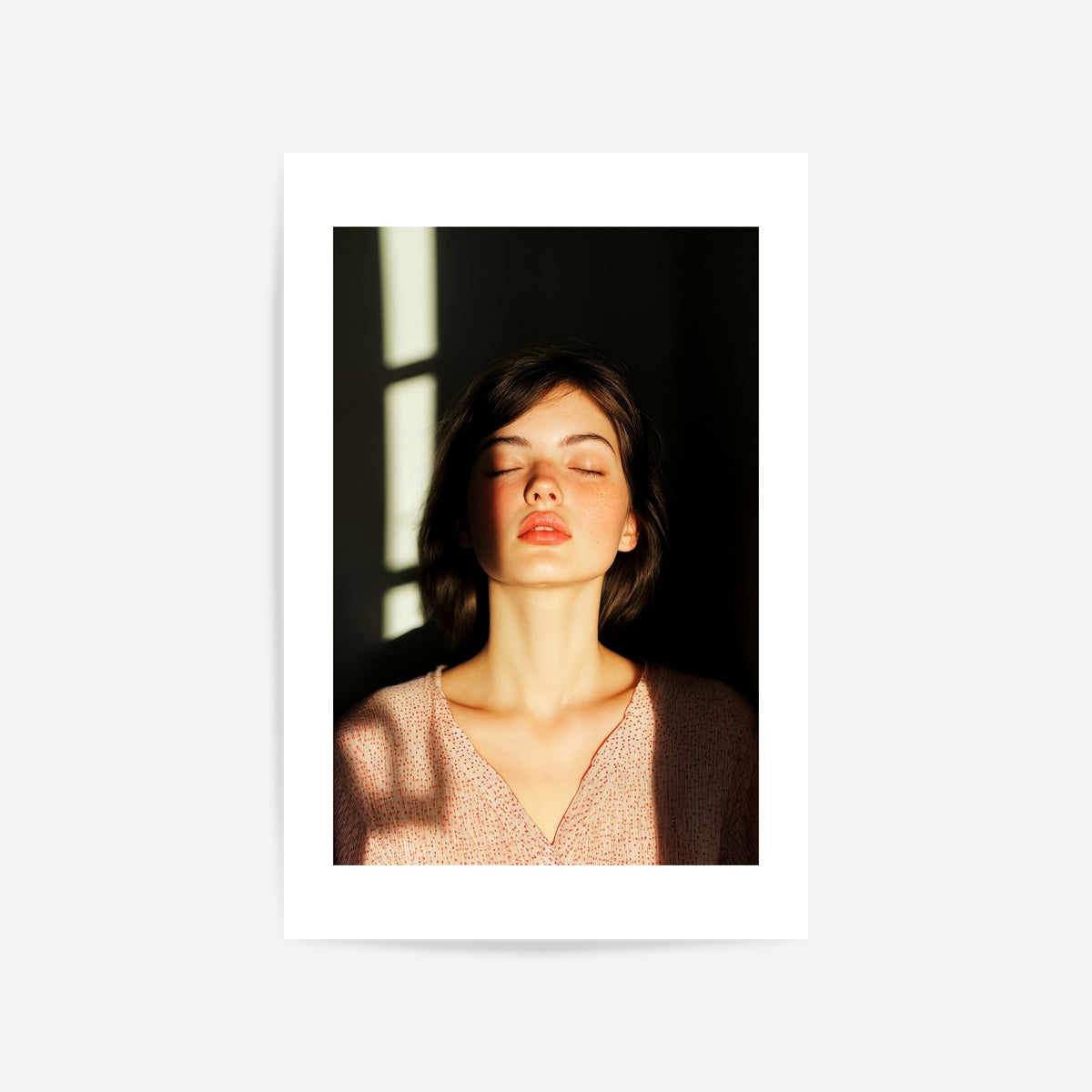 Radiant Light Portrait Art Print Unframed