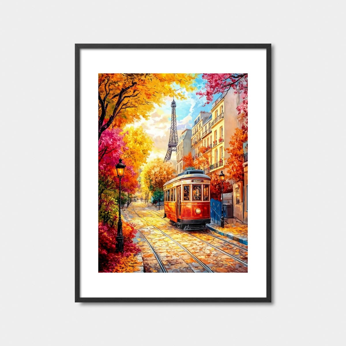 Vintage Parisian Tram Art Print Feature Image